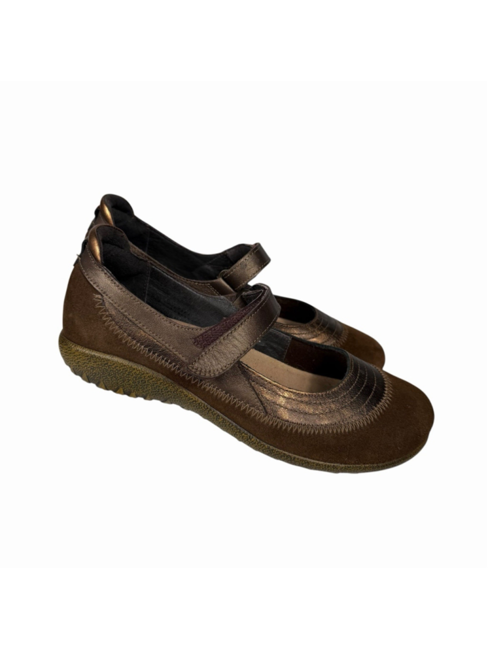 Naot Kirei Women's Mary Jane Brown Flats Size EU 38 US 7